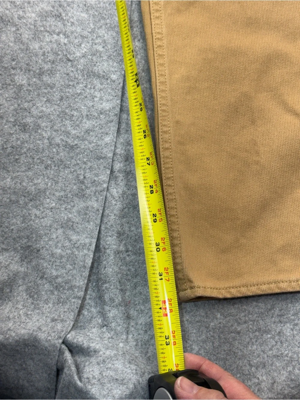 Straight Leg Pants J.Crew Factory Sutton Tan Corded Cotton Mens 32x34
